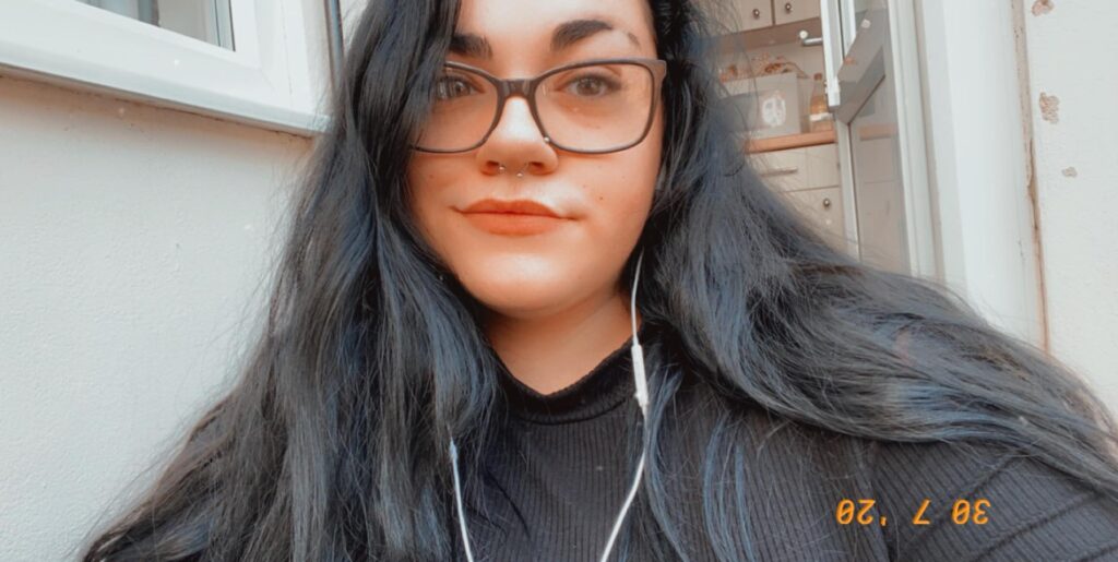 a photo of myself with piercings